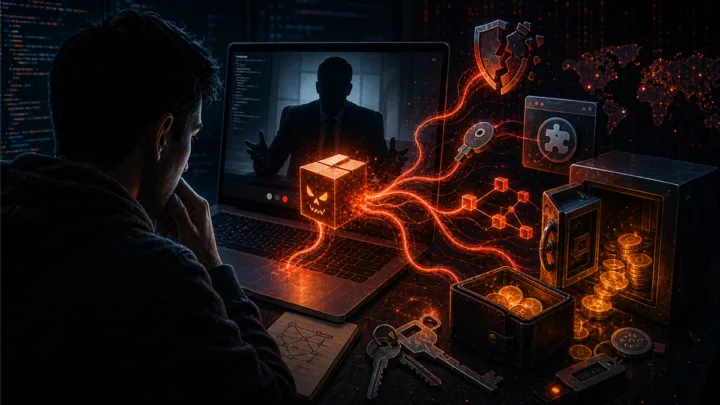 Faux entretien Web3 piégeant un développeur et son wallet crypto