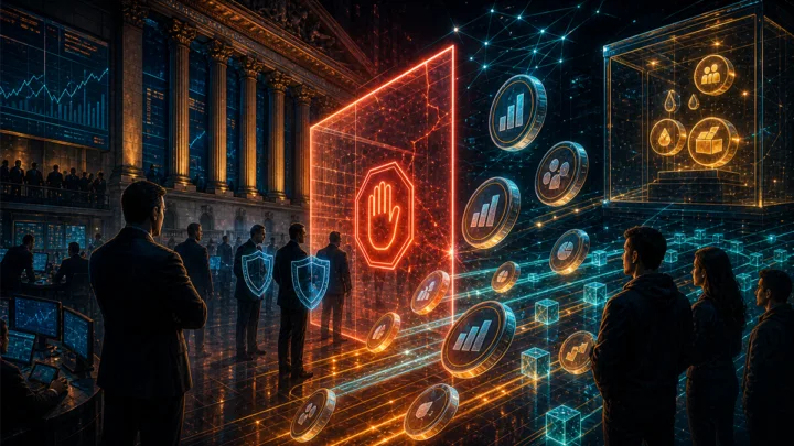 Actions tokenisées bloquées par une barrière réglementaire entre Wall Street et la blockchain