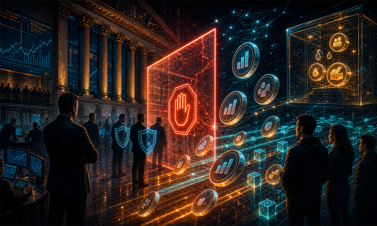 Actions tokenisées bloquées par une barrière réglementaire entre Wall Street et la blockchain