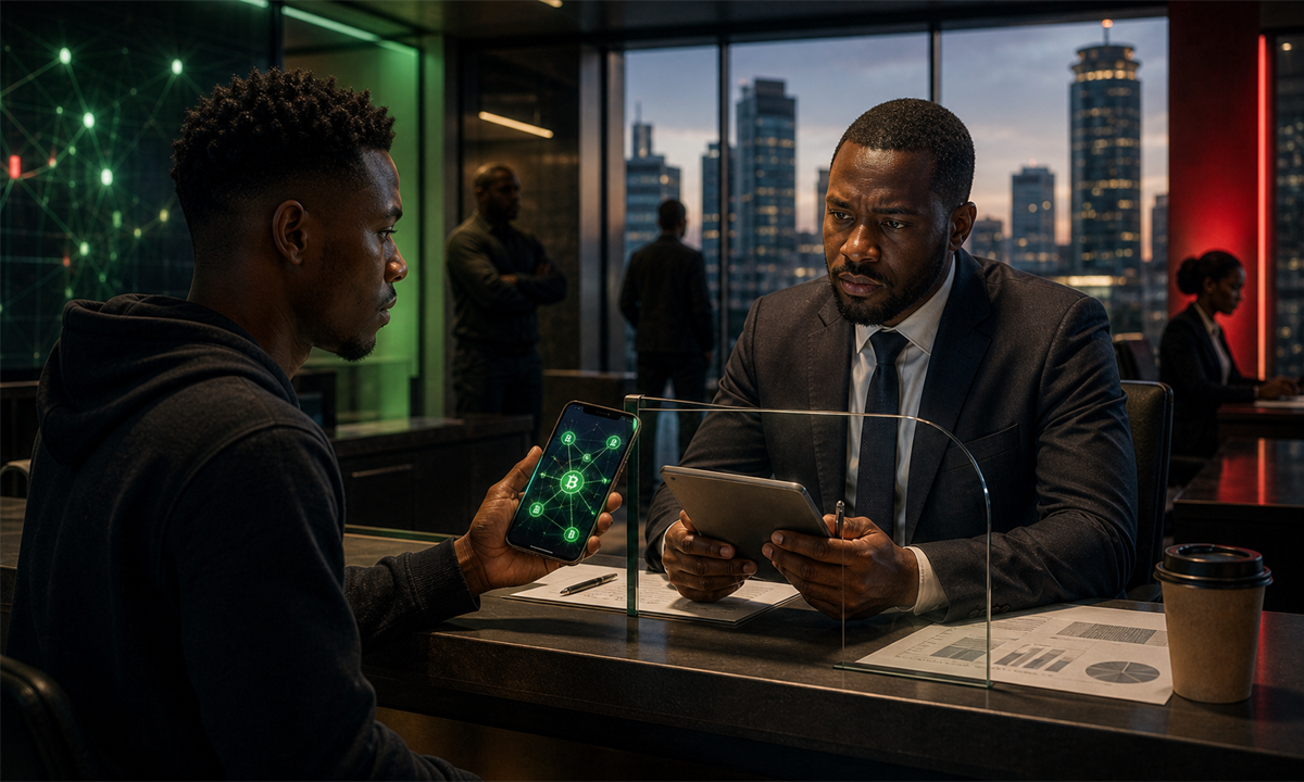 Trader crypto P2P au Kenya face à une enquête bancaire