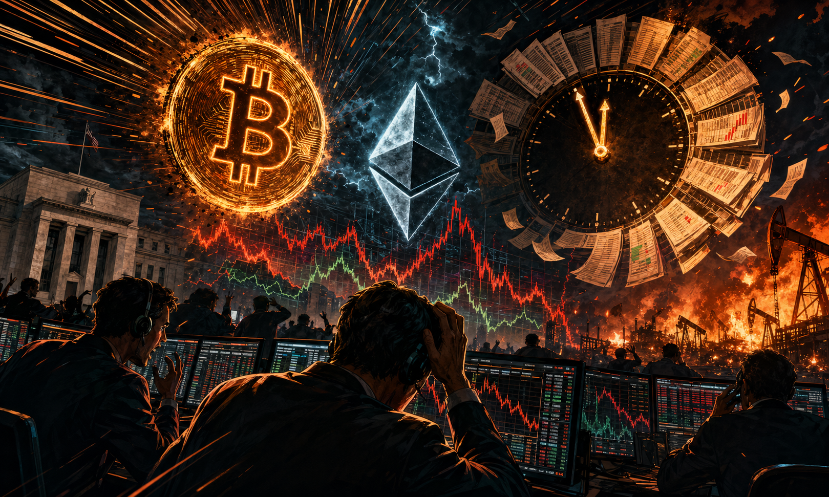 Options Bitcoin et Ethereum sous tension avant une expiration de 2,1 milliards de dollars