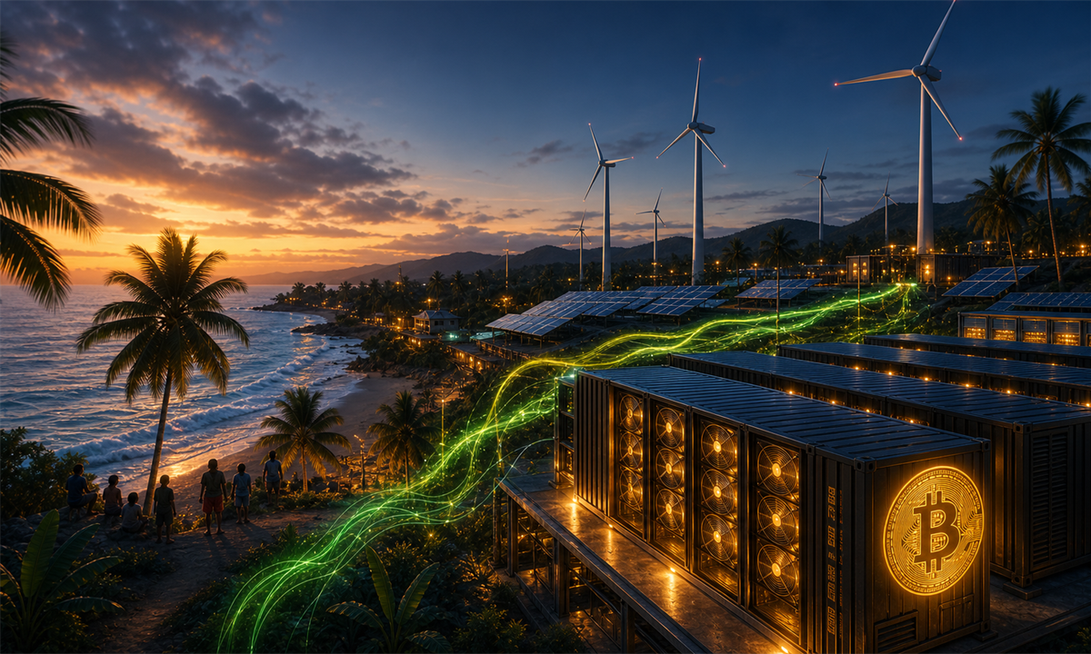 Côte caraïbe colombienne et minage Bitcoin alimenté par énergie renouvelable