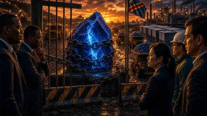 Cristal de cobalt en RDC bloqué par des quotas d’exportation