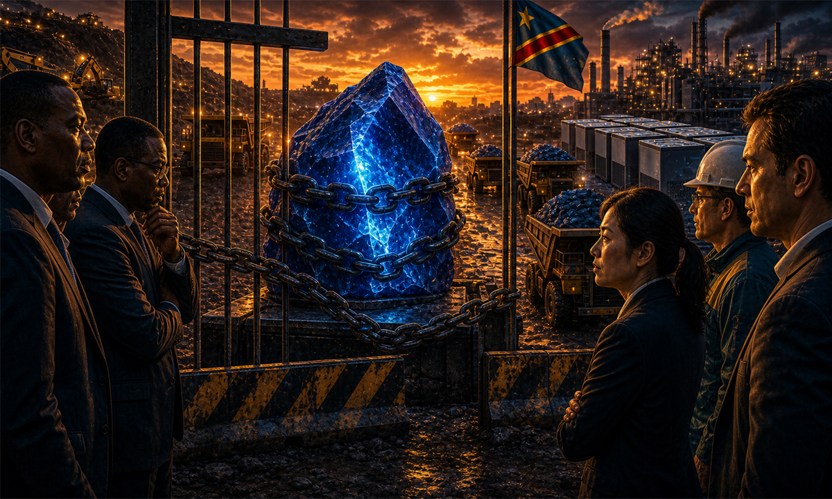 Cristal de cobalt en RDC bloqué par des quotas d’exportation