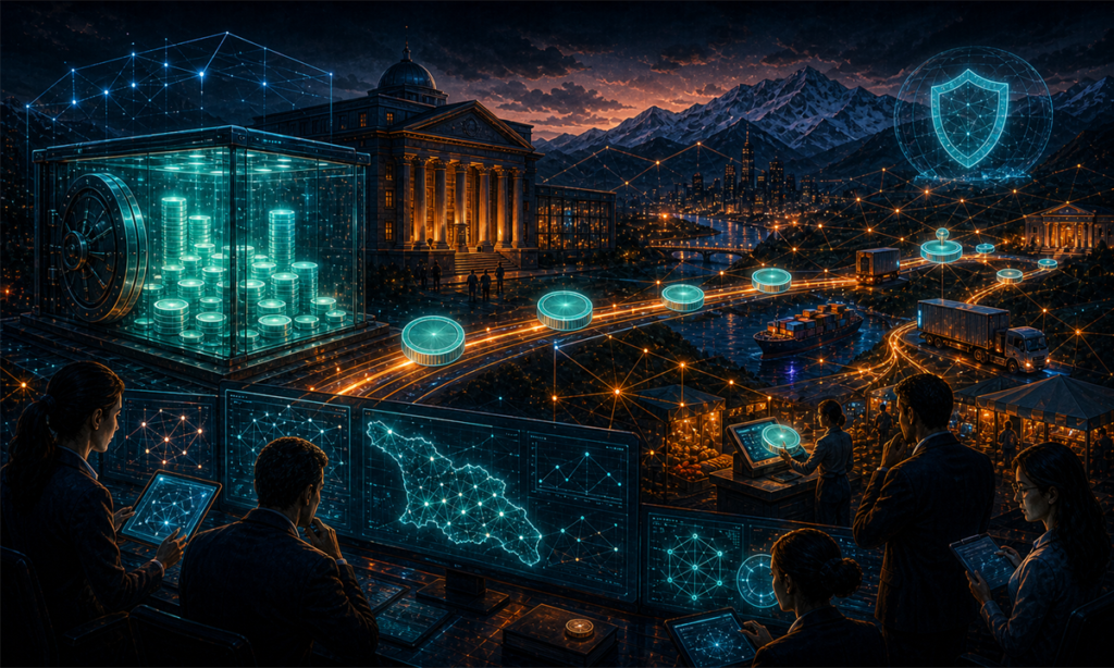 Stablecoin adossé au lari géorgien circulant sur des rails numériques réglementés
