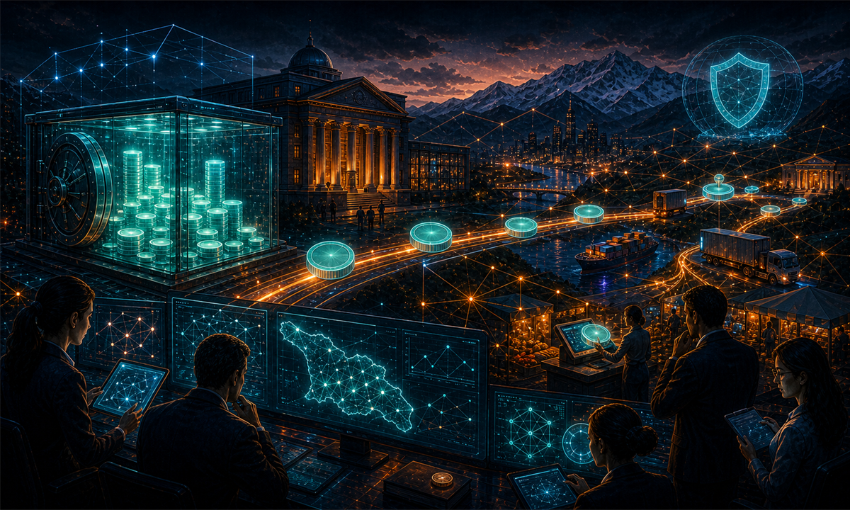 Stablecoin adossé au lari géorgien circulant sur des rails numériques réglementés