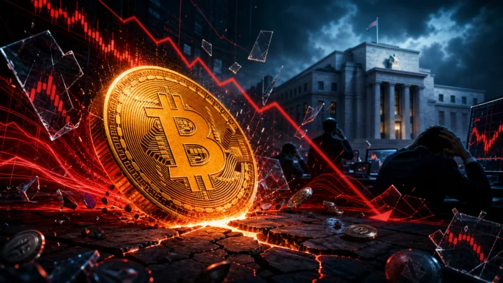Bitcoin chute sous un support de marché avec des liquidations crypto avant la décision de la Fed