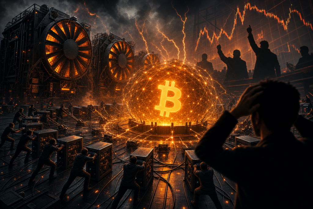 Bitcoin ne change pas parce que quelques nœuds le décident Noeuds Bitcoin et machines de minage autour du consensus