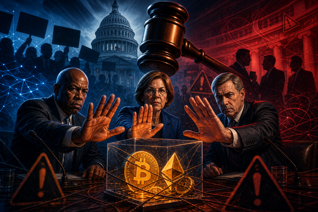 CLARITY Act : trois sénateurs démocrates veulent bloquer le vote crypto au Sénat