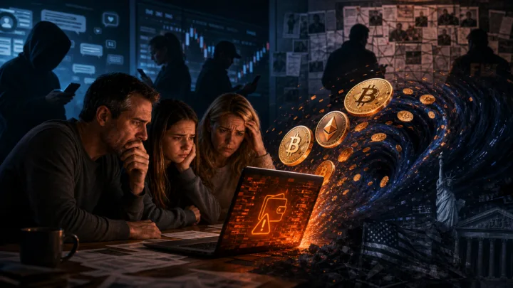 Famille americaine piegee par une arnaque crypto en ligne