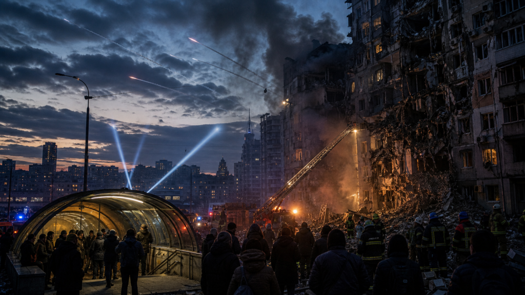 Kiev frappée par une attaque record : la population compte ses morts