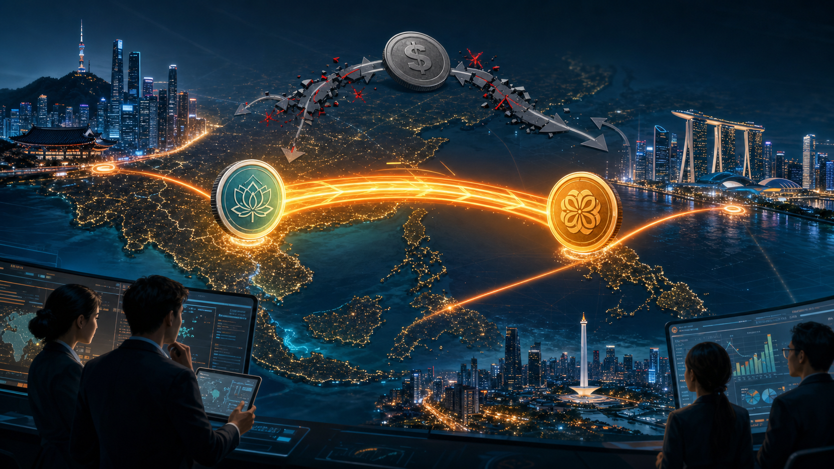 Stablecoins asiatiques reliant directement deux devises locales sans détour par le dollar