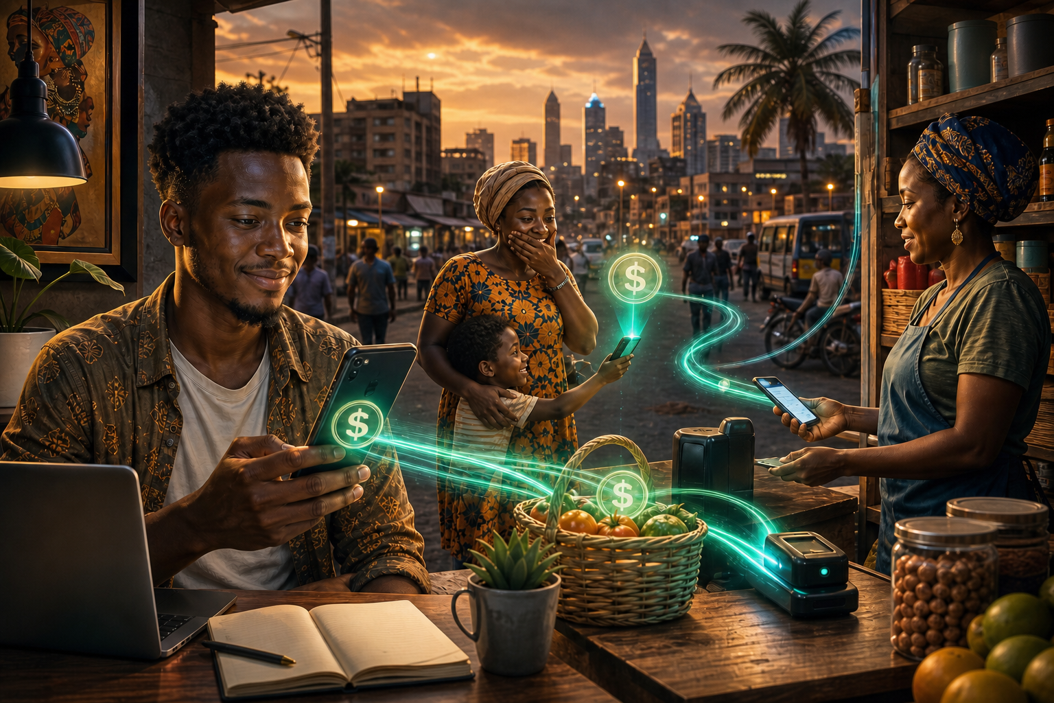 Des utilisateurs africains emploient des stablecoins pour des paiements, des salaires et des transferts quotidiens