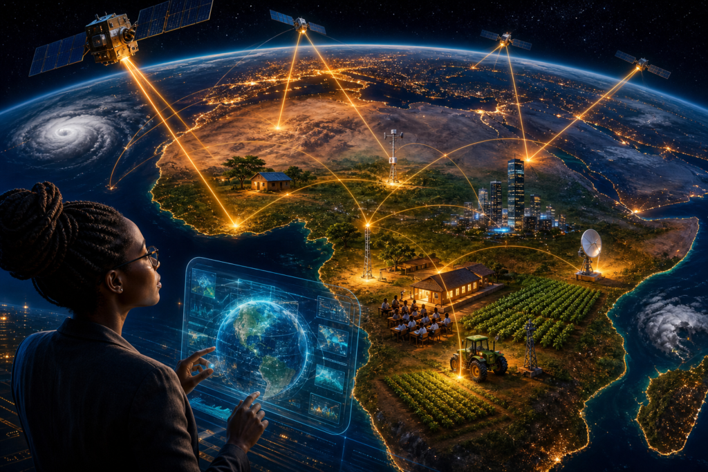 Des satellites connectent des villes, des écoles et des cultures en Afrique