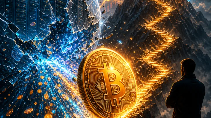 Bitcoin grimpe vers un sommet lumineux après l’éclatement d’une bulle IA