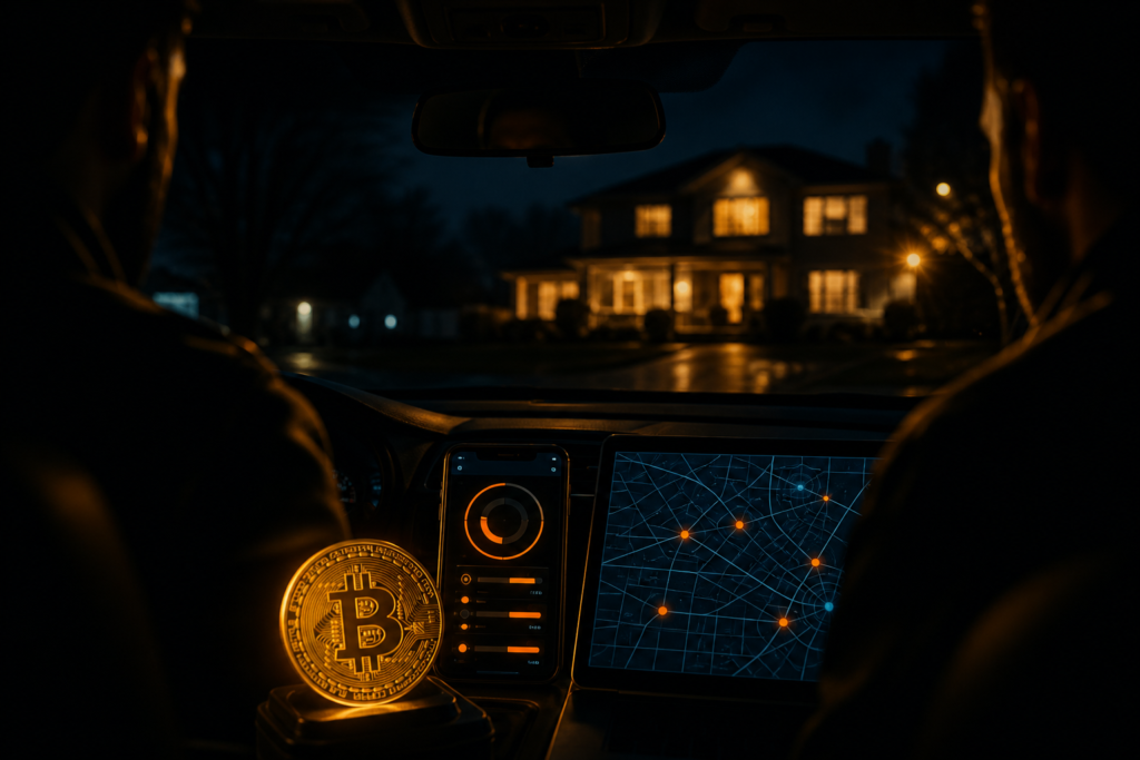 Surveillance nocturne liée à un projet de vol de bitcoins
