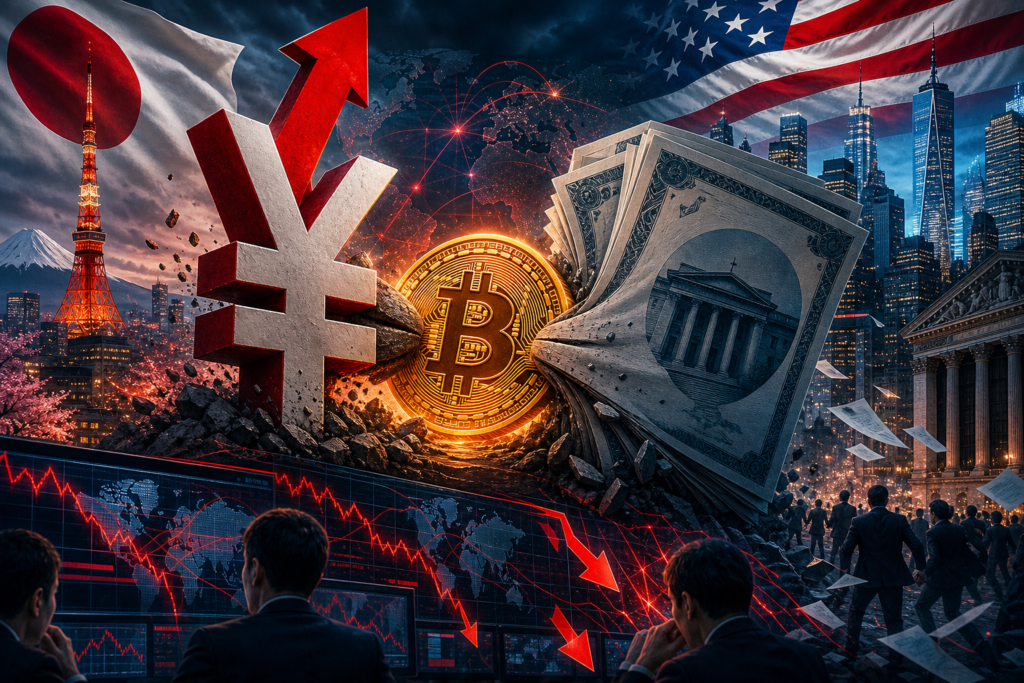 Bitcoin sous pression après l’intervention des États-Unis sur le yen Bitcoin coincé entre le yen japonais et les obligations américaines
