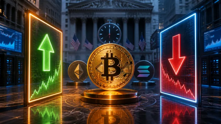 Bitcoin entre deux scénarios de prix opposés sur un marché prédictif américain