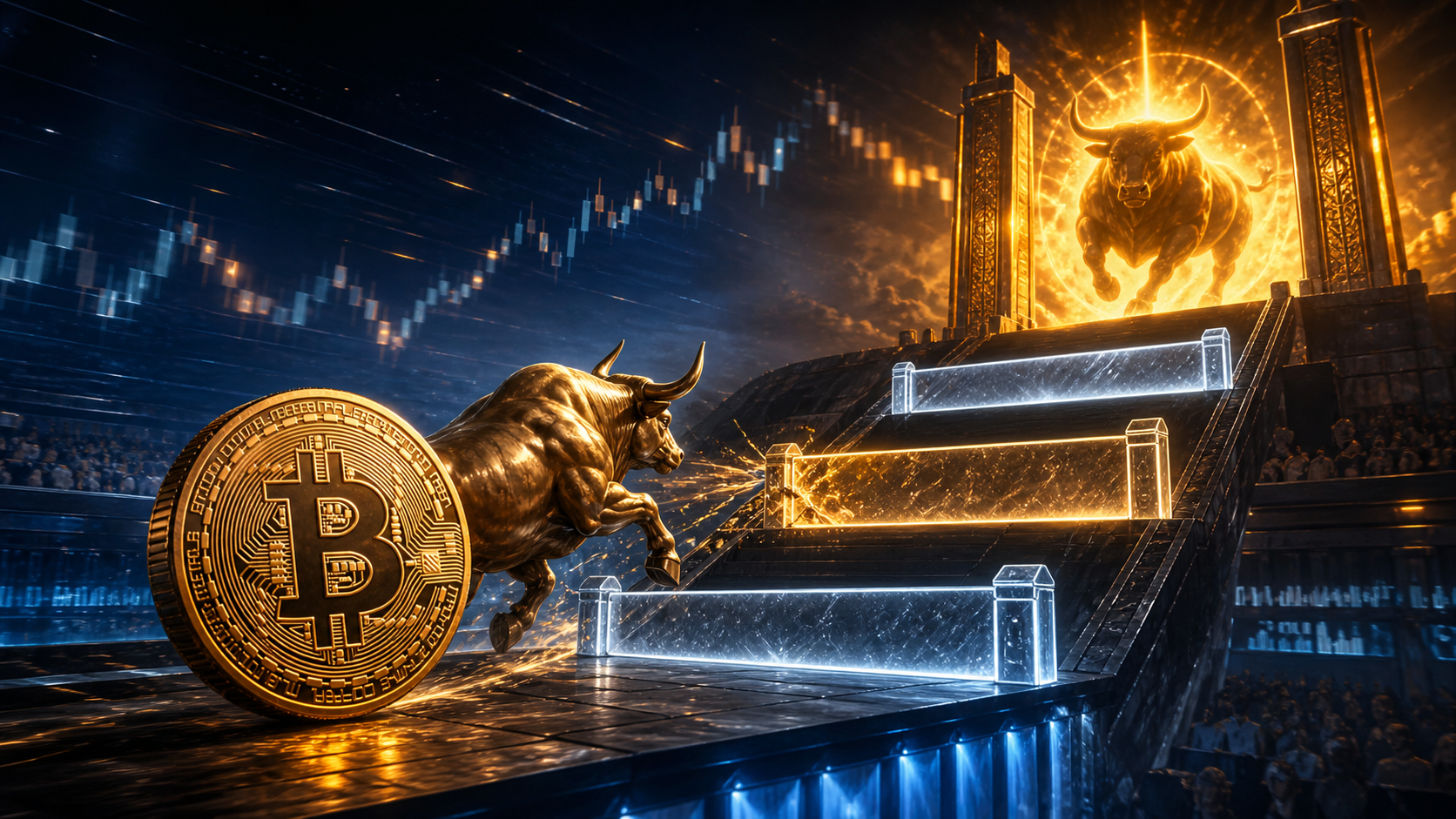Bitcoin et un taureau franchissent plusieurs résistances avant une dernière barrière haussière