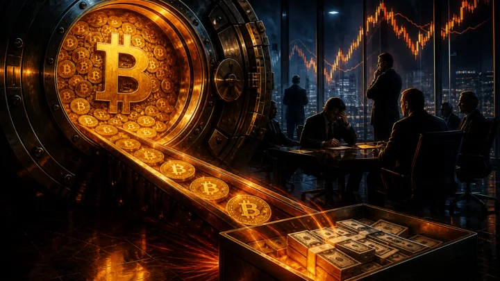 Illustration de Strategy vendant une partie de sa réserve Bitcoin