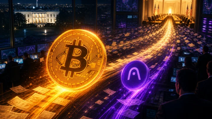 Bitcoin et AAVE progressant avant une réunion crypto à la Maison-Blanche