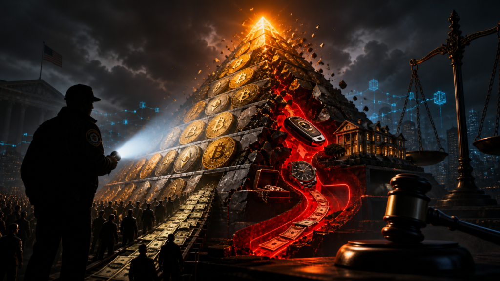 Une pyramide de cryptomonnaies s’effondre sous le regard d’un enquêteur américain