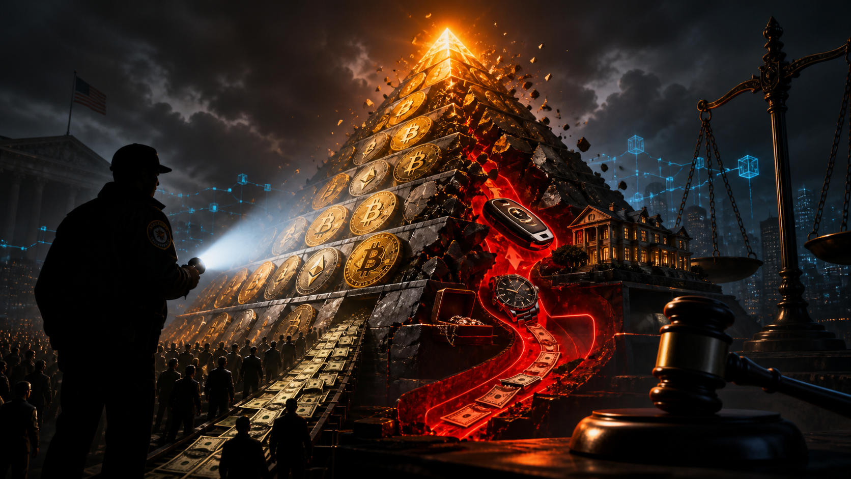 Une pyramide de cryptomonnaies s’effondre sous le regard d’un enquêteur américain