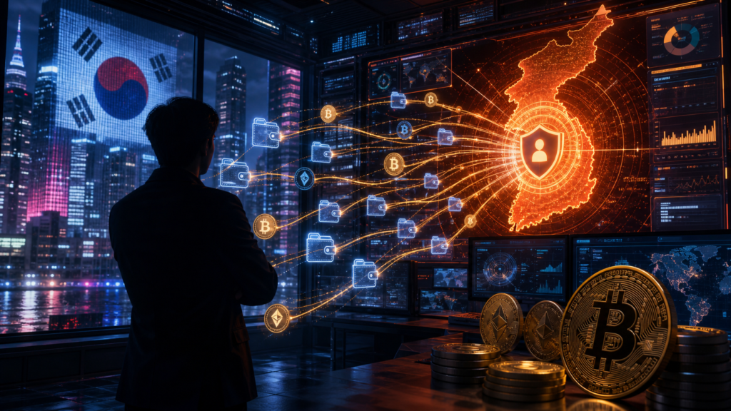 Crypto : la Corée du Sud supprime le seuil de 1 million de wons pour surveiller les transferts Surveillance des transferts crypto en Corée du Sud avec des portefeuilles numériques reliés à Séoul