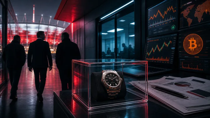 Un dirigeant sportif polonais près d’une montre de luxe examinée dans une enquête crypto