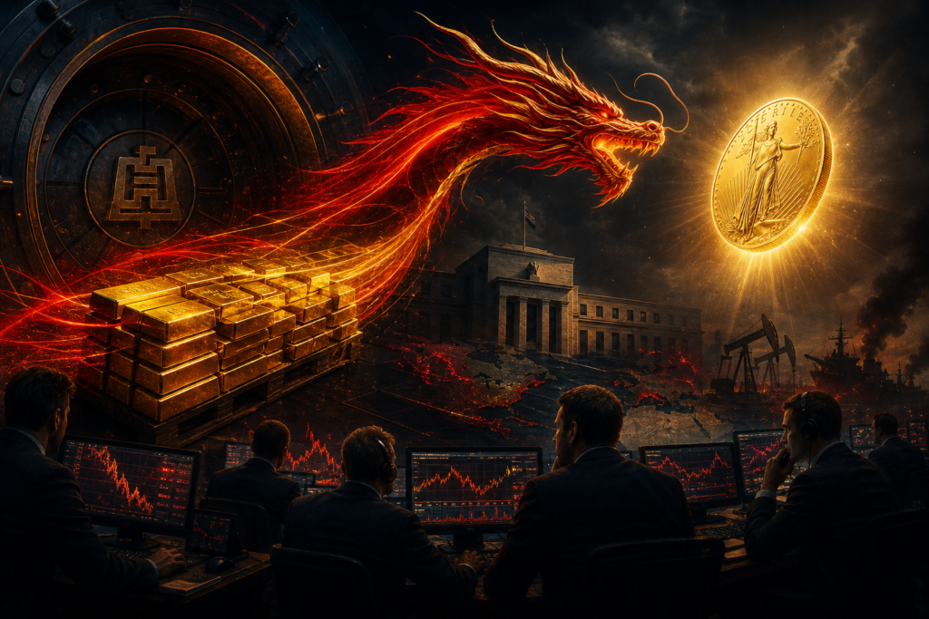 Or : la Chine pousse le métal au-dessus de 4 400 dollars Illustration de l’or soutenu par les achats de la Chine