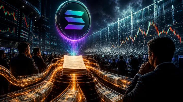 Illustration des ETF Solana face aux résistances du prix de SOL