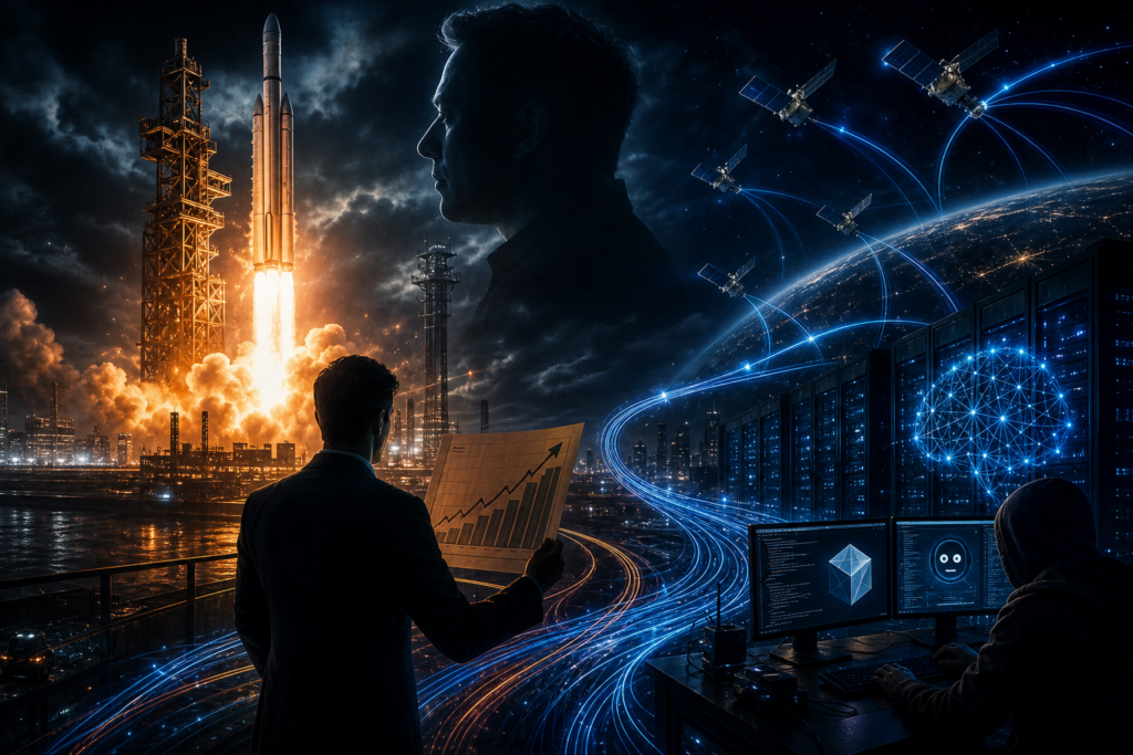 Illustration de SpaceX valorisée par Morgan Stanley grâce à l’IA