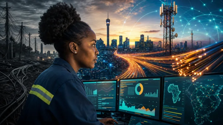 Une ingénieure réseau sud-africaine surveille la croissance des données mobiles
