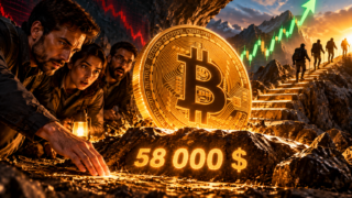 Bitcoin symbolically rebounds from the $58,000 level.