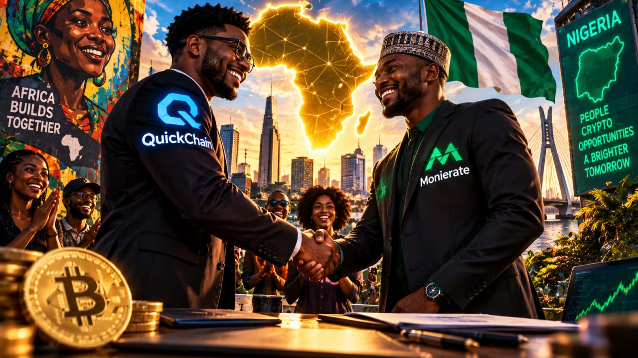 Partenariat entre QuickChain et Monierate au Nigeria, sur fond d’écosystème crypto africain.