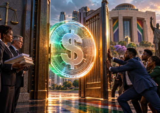 Un stablecoin franchit une porte réglementaire entrouverte devant des acteurs financiers sud-africains