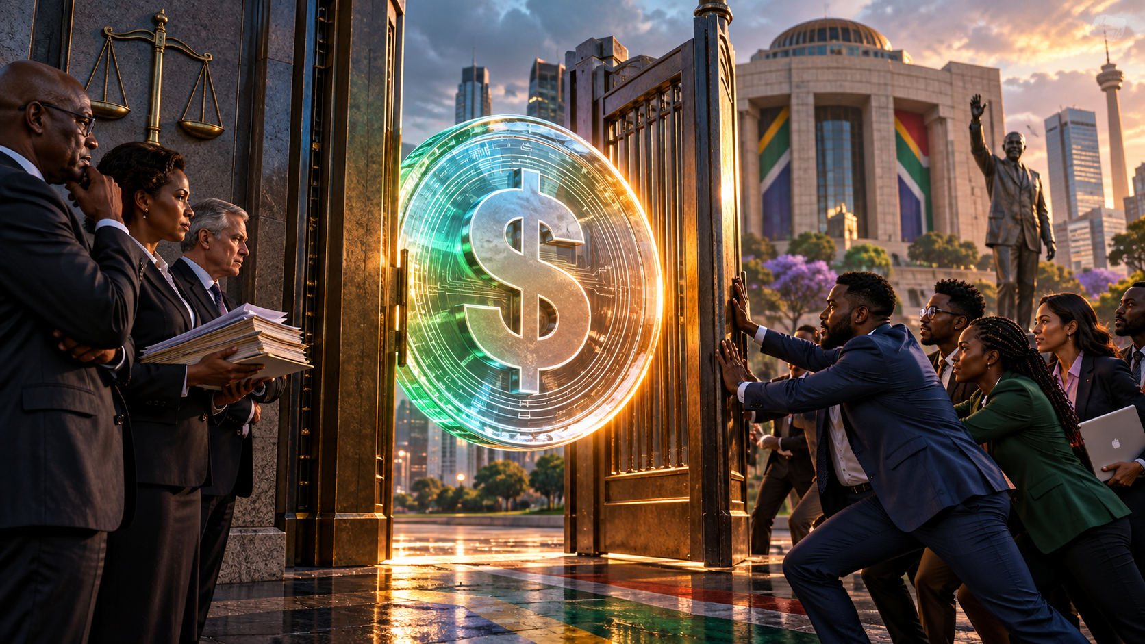 Un stablecoin franchit une porte réglementaire entrouverte devant des acteurs financiers sud-africains