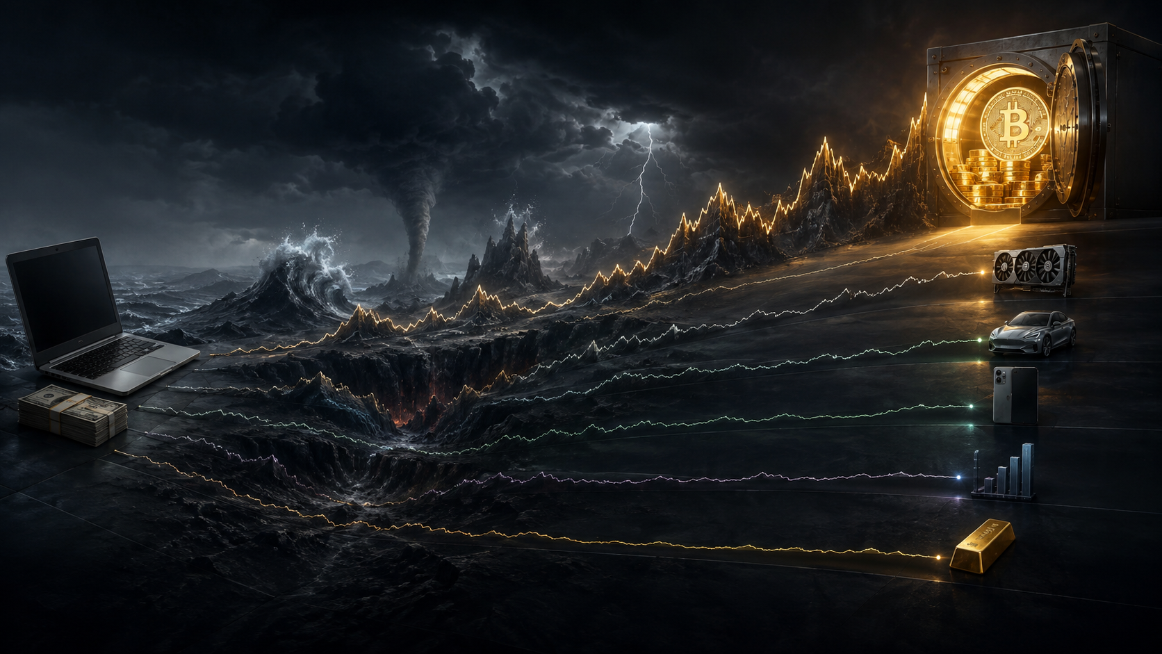 A small early investment withstands 15 years of volatility before becoming a massive Bitcoin holding