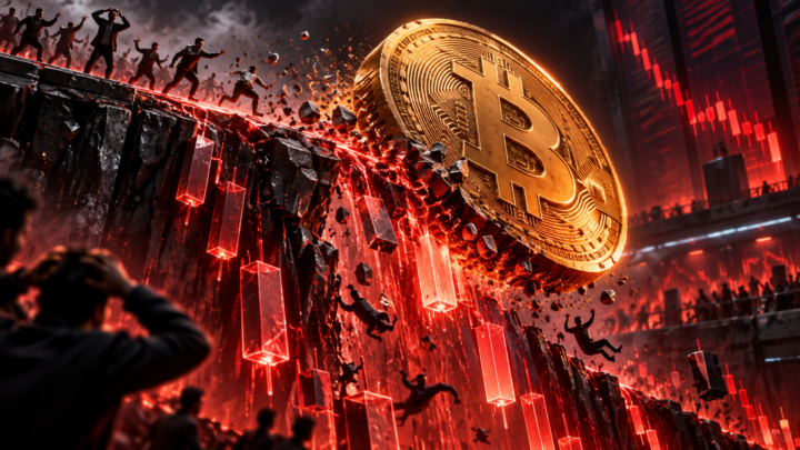 Bitcoin chute et déclenche une cascade de liquidations sur les marchés dérivés