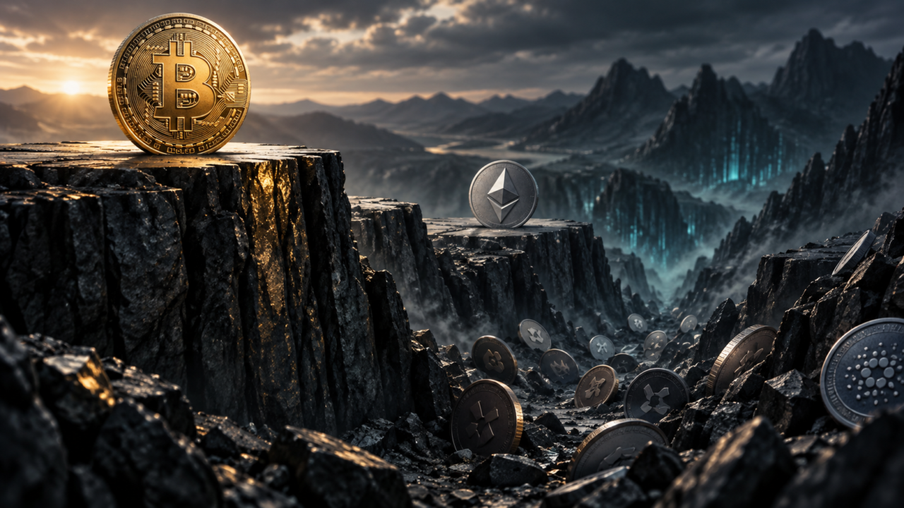 Bitcoin domine une vallée où plusieurs altcoins de moyenne capitalisation ont fortement reculé