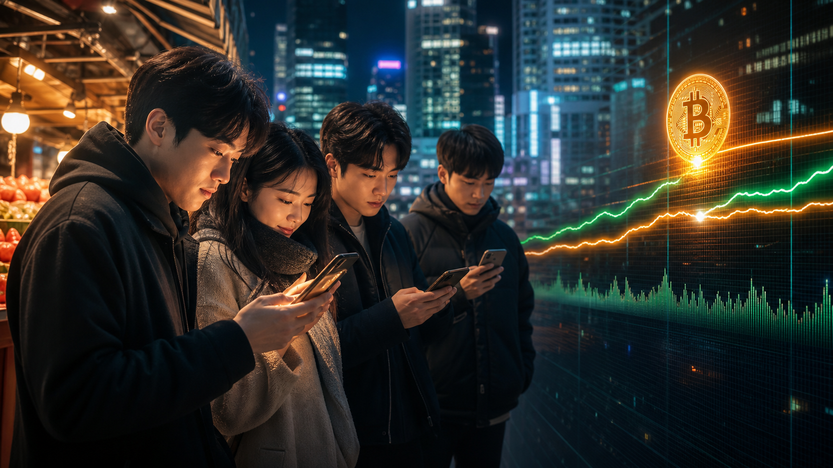 South Korean investors track Bitcoin’s moderate return to a local premium