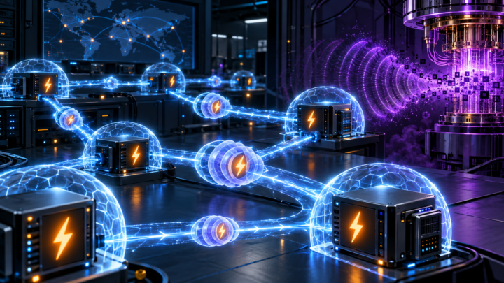 Un réseau Lightning protégé par des boucliers cryptographiques face à un processeur quantique