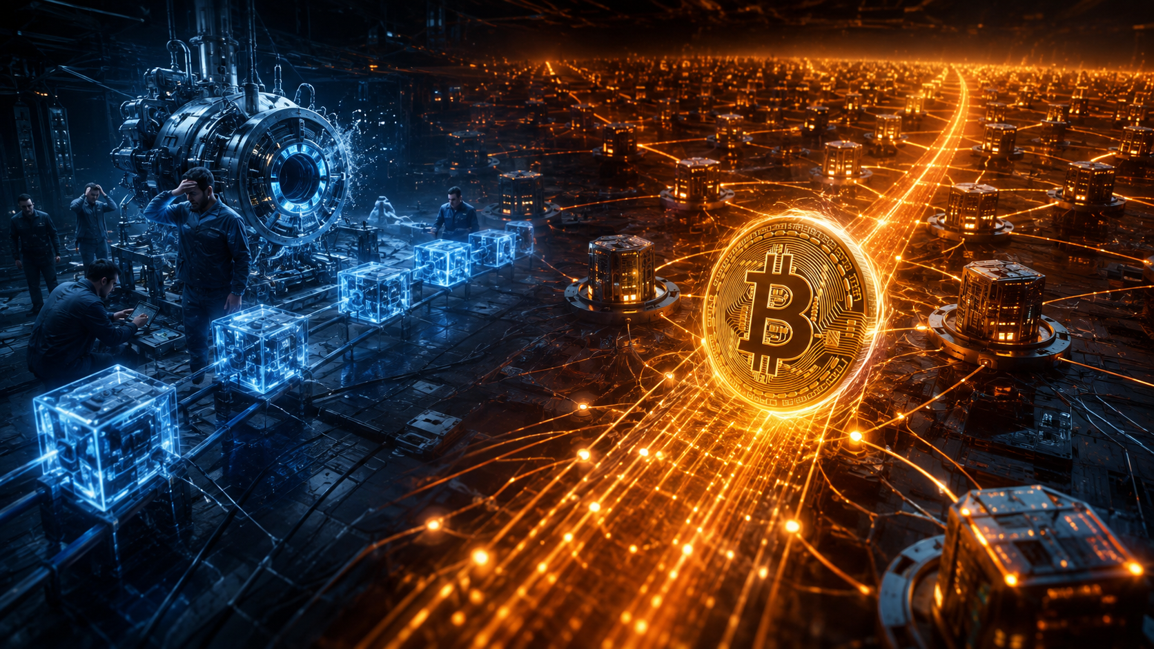 Le réseau Bitcoin continue de produire des blocs tandis qu’une nouvelle blockchain subit un arrêt temporaire