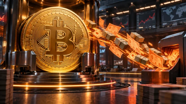 Un Bitcoin reste immobilisé dans un coffre tandis que des capitaux sont redirigés vers un rachat de titres