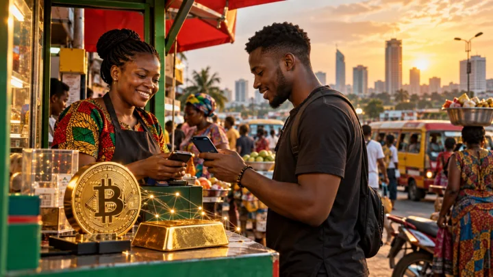 Un paiement mobile au Ghana relie Bitcoin, mobile money et tokenisation de l’or