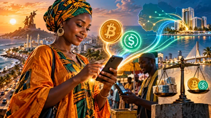 Bitcoin et stablecoins reliés aux paiements mobiles au Sénégal