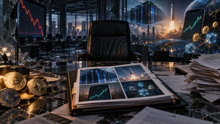 Un portefeuille technologique abandonné dans les bureaux effondrés d’un exchange crypto