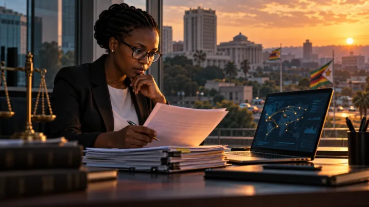 Une analyste conformité examine les règles crypto au Zimbabwe.