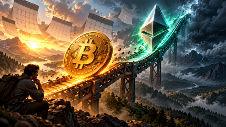Bitcoin na Ethereum zikipanda kwenye chati mbili zinazoelekea juu mwishoni mwa robo mwaka