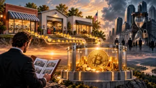 Des petites entreprises alimentent symboliquement une réserve Bitcoin face au sablier d’un fonds traditionnel